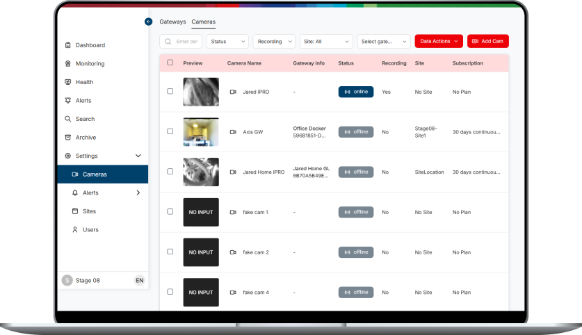 VXG: Cloud Video Management System (VMS) Platform