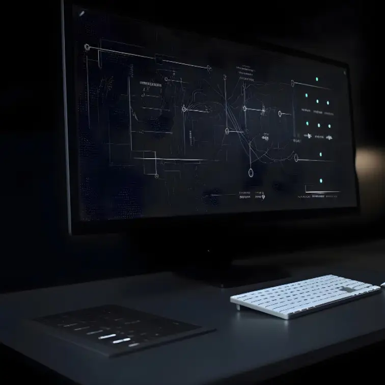 Web application development illustration